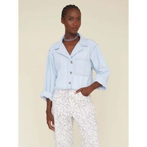 Xirena Haven Chambray Denim Jacket Blue Size XS